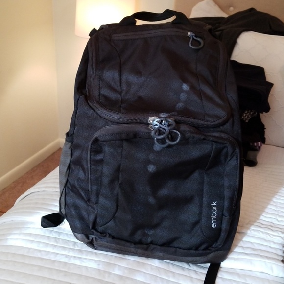 embark black backpack